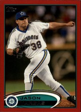 2012 (MARINERS)  Topps Target Red Border #269 Jason Vargas