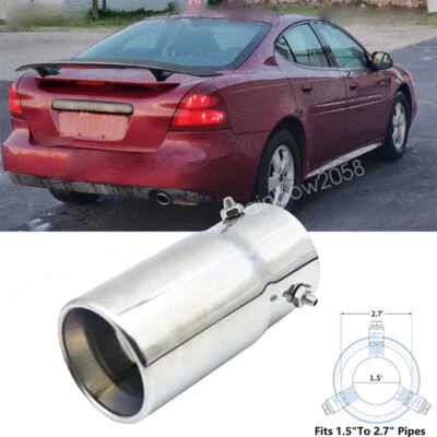 For Pontiac Grand Prix Exhaust Pipe Tip Rear Tail Throat Muffler Stainless Steel - Image 1 of 4