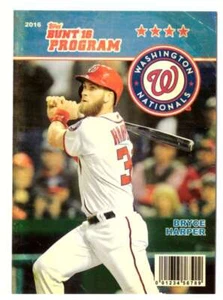 2016 Topps Bunt Programs - WASHINGTON NATIONALS - Picture 1 of 1