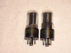 2 x 6V6gt Sylvania/GM Röhren * Klarglas * sehr stark abgestimmtes Paar * #16 - Bild 1 von 4
