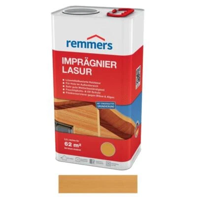 Remmers Imprägnier-Lasur Eiche Hell 5 Liter Aidol Holzlasur NEUWARE  - Bild 1 von 2