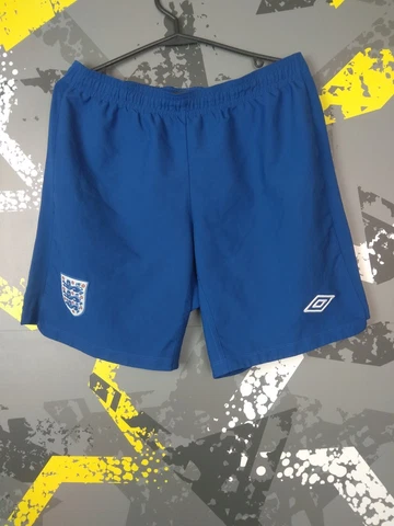 England Team Football Shorts Blue Umbro Polyester Mens Size M ig93 Cover