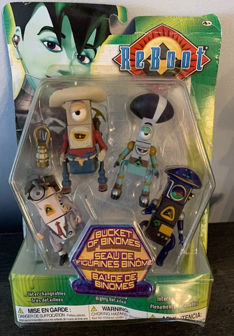Bucket of Binomes IRWIN ReBoot Action Figures Interchangables (2001) Cover