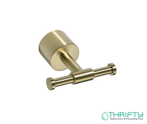 PLD Oasis Brushed Brass Double Robe Hook OABBDBRH - Picture 1 of 2