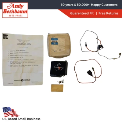 1968-1970 Plymouth Dodge Instrument Panel Clock Package W/O Rallye 2889620 NOS - Image 1 of 4