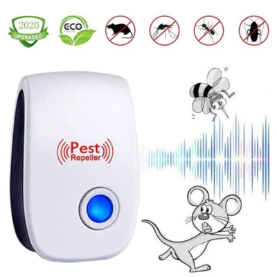 Pro Ultrasonic Pest Reject Home Control Electronic Repellent Mice Rat Repeller - Image 1 of 4