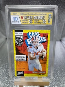 2021 Panini National Case Breaker Trevor Lawrence Rookie SP /199 HGA 10 Pristine - Picture 1 of 4