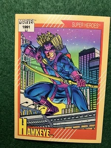 Marvel Super Heroes 1991 Impel Trading Card # 20 Hawkeye (Serie 2) - Bild 1 von 2