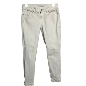 Ann Taylor LOFT Jeans Women’s Size 25/0 White Curvy Skinny Ankle Denim Stretch - Picture 1 of 12