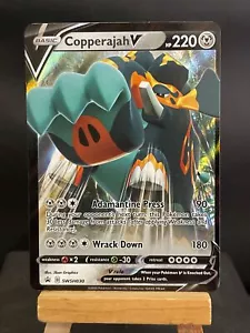 Pokemon Karte Copperajah V SWSH030 STANDARD SIZE Black Star Promo Near Mint - Bild 1 von 2