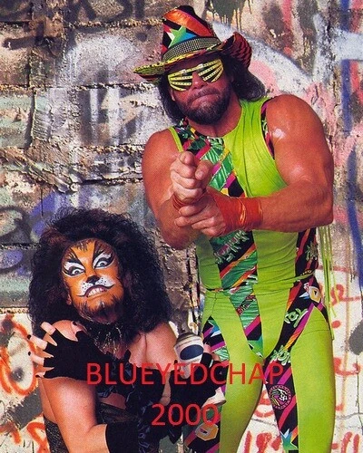 SHERRI MARTEL & RANDY SAVAGE WRESTLER 8 X 10 WRESTLING PHOTO WWF WCW - Image 1 of 1