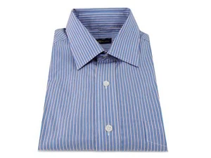 Camisa de Vestir Club Room 100% Algodón Ajuste Regular Azul Rojo Rayas Talla 15 1/2 32/33 M - Imagen 1 de 3