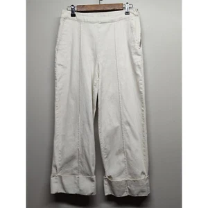 Pantalones de mezclilla recortados Rachel Comey X Target para mujer talla 8 crema pierna recta verano - Imagen 1 de 7