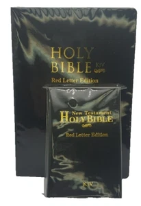 The Holy Bible King James Version Black Old and New Testament KJV 2-pack - Picture 1 of 3