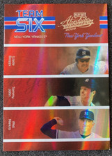 2005 ABSOLUTE TEAM SIX NY YANKEES TS-48 Boggs Niekro O'Neill Lofton Spectrum /50