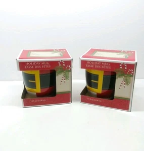 Set of 2 Santa Belt  Coffee/Hot Chocolate Mug Cup Gift - Picture 1 of 5