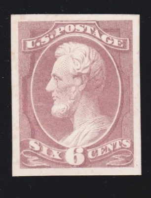 US 208P4 6c Lincoln Proof on Card w/ PSE Cert XF-Sup 95 SCV $125 - Image 1 of 3