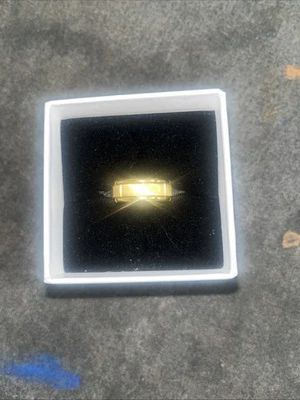 Alianza de boda de acero inoxidable cepillado de 8 mm de tungsteno clásica parejas hombres joyería Foto 1 de 2