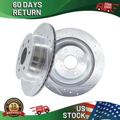 Front High Performance Brake Disc Rotors- Exact Fit for -GMC ACADIA LIMITED 2017 Foto 1 de 4