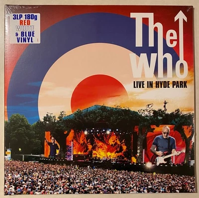 The WHO Live in Hyde Park 180 gram RED, WHITE & BLUE vinyl SEALED 3 x LP - Image 1 of 4