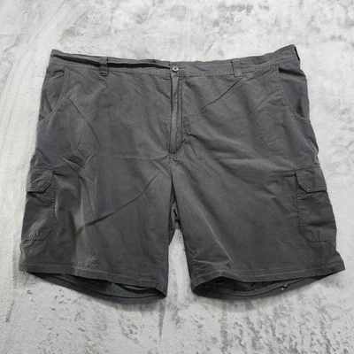 Harbor Bay Shorts Mens 4XW 30L Gray Cargo Elastic Waist Bermuda Outdoor Summer - Image 1 of 4