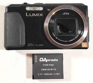 Cámara digital Panasonic Lumix DMC-ZS27 negra enciende - para piezas o reparación - Imagen 1 de 22