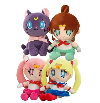 Japan Anime Sailor Moon Plush Toys Tsukino Usagi Kaiou Michi Stuffed Doll Girlis - Imagem 1 de 4