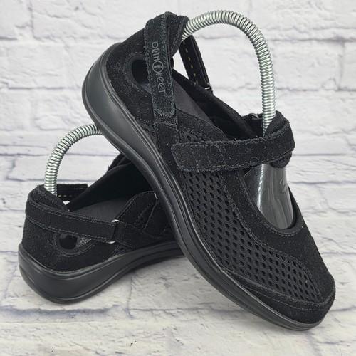 SALOMON Orthofeet Sanibel Donna 7 5 Nero Mary Jane Cinghia Ortopedica Comfort Regolazione 893