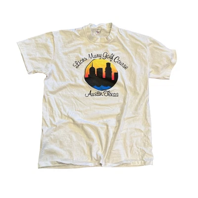 Vintage Lions Municipal Golf Course Austin Texas T-shirt size Large 80s - Image 1 of 4