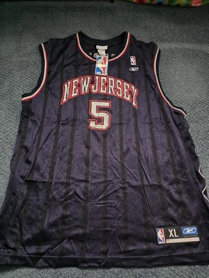 Camiseta New Jersey Nets Para Hombre XL Azul Marino NBA Casa Jason Kidd Nueva Con Etiquetas  Foto 1 de 4