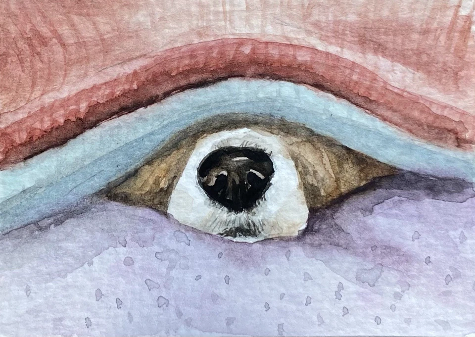 ACEO Original Mixed Media Painting Art - Image 1 of 1