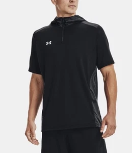 2XLT XXL TALL Under Armour Herren Schwarz UA Command Kurzarm Hoodie 1360690 - Bild 1 von 6