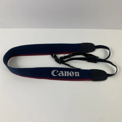Correa de hombro para cuello para cámara Canon EOS digital azul rojo blanco Foto 1 de 4