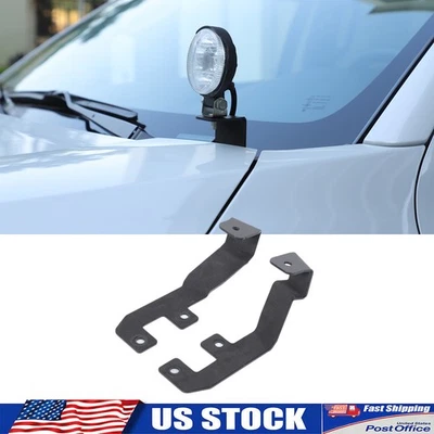 2件装连帽沟槽聚光灯支架支架适用于三菱L200 2019-2023 — 第 1/4 张图片