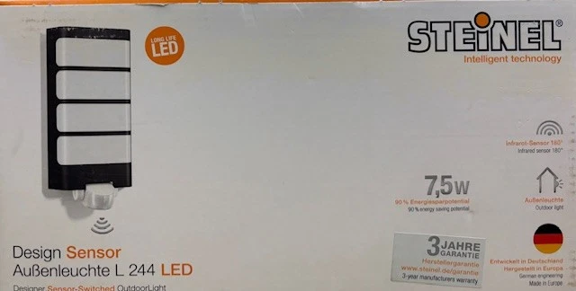 STEINEL Sensor-außenleuchte L 244 LED Anthrazit Bewegungsmelder Wandleuchte