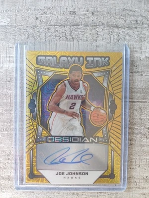 2024-25 Obsidian Joe Johnson Galaxy Tinta Auto #GI-JOE Grabado Eléctrico Dorado/10 Foto 1 de 3