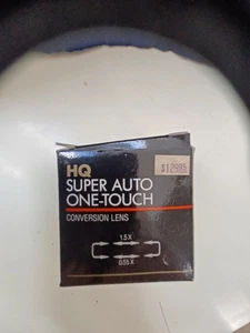 VINTAGE JAPAN HQ SUPER AUTO ONE-TOUCH CONVERSION LENS 1.5X 0.55X VIDEO - Picture 1 of 9