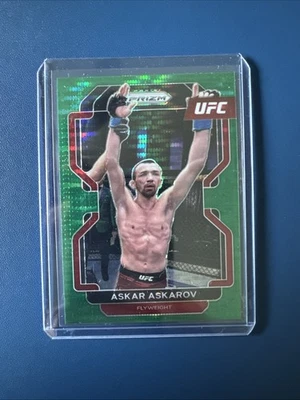 2022 Panini Prizm UFC - Askar Askarov #197 Green Prizm 12/25 - Image 1 of 2