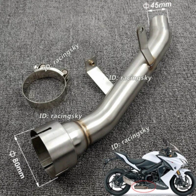 For Suzuki GSXS1000 GSX-S1000 2015-2024 Exhaust System Mid Link Pipe Escape Tube - Image 1 of 4