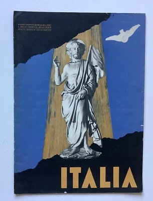 Prospekt Italia April 1936 Fotografie Fotomontage Typografie Grafik-Design - Bild 1 von 4