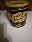 Vintage Charles Pretzels Tin Charles Chips Advertising Container 