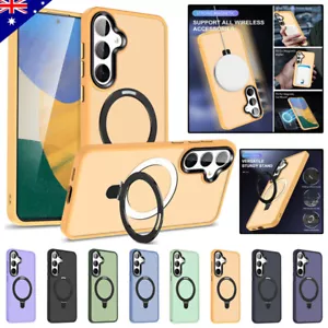 For Samsung Galaxy S24 S23 Ultra Plus Magsafe Magnet Case Heavy Duty Ring Cover - Picture 1 of 71