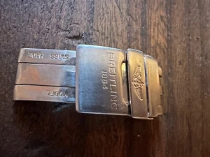 BREITLING PILOTBAND FALTSCHLIESSE DEPLOYMENT CLASP 18MM SCHLIESSE STAHL - Bild 1 von 3