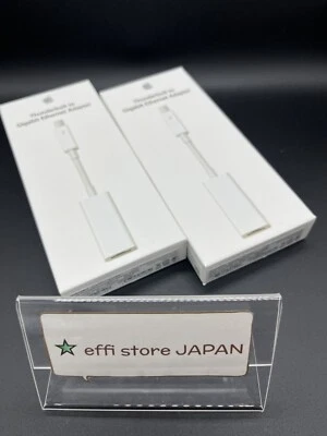 New! Genuine Apple Thunderbolt to Gigabit Ethernet Adapter (MD463ZM/A) Set of 2 - Image 1 of 4