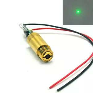 Módulo de diodo láser Green Dot 532nm 50mW 100mW 200mW 3-5V latón con cable controlador - Imagen 1 de 4