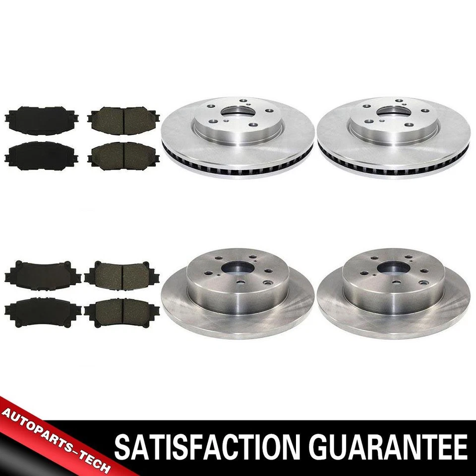 Rotores de freno y pastillas de freno de cerámica para Toyota Prius V 2012-2014 2015 2016 2017 Foto 1 de 4