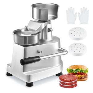 VEVOR Macchina Pressa Manuale in Acciaio Inox per Hamburger Commerciale 100mm - Foto 1 di 12