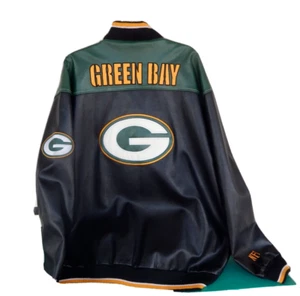 VTG Green Bay Packers Jacket Size 3XL Repaired Pocket - Picture 1 of 5