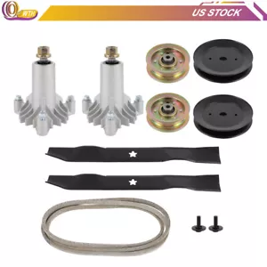Kit de reconstrucción de cubierta de 42" para Sears Craftsman Husqvarna Poulan con ruedas locas de correa de 95-1/2" - Imagen 1 de 11