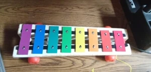Fisher Price Vintage Xylophone plays music when pulled, Pull Toy - Picture 1 of 4